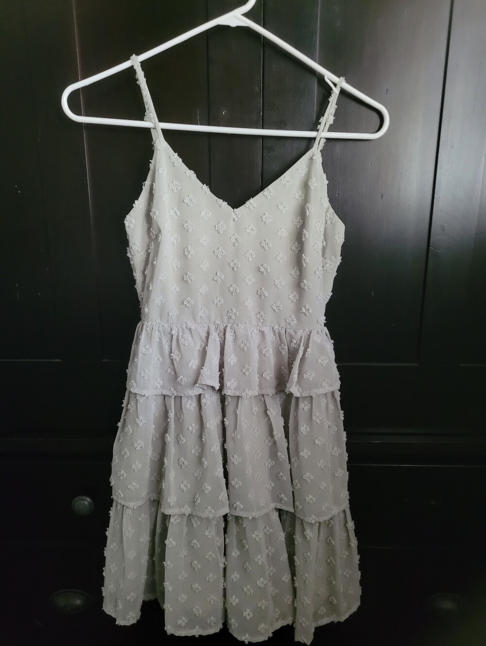 Altar'd State Mint Green Tiered Spaghetti Strap Dress